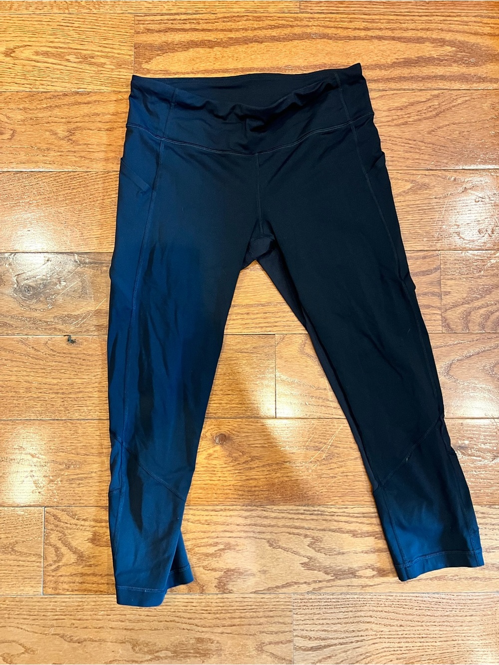 Womens lululemon Black Active Capri Leggings